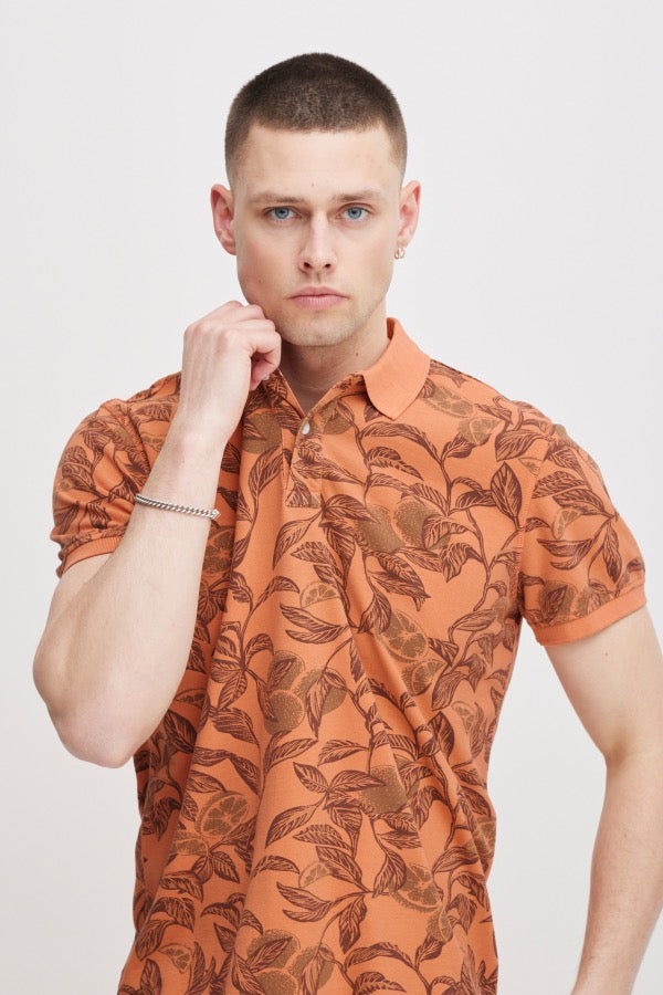 Blend Coral Print Polo