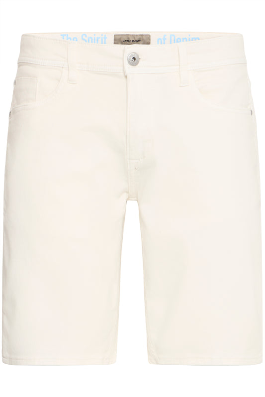 Blend White Twister Denim Shorts
