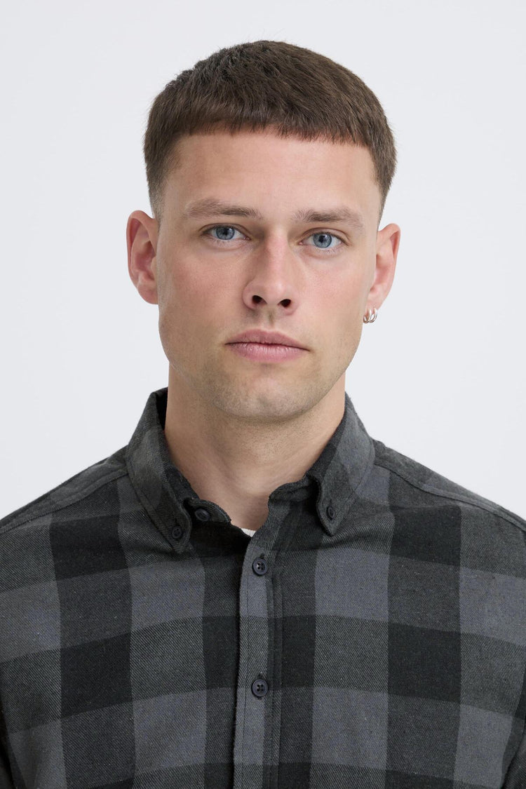 Blend Black Plaid Shirt