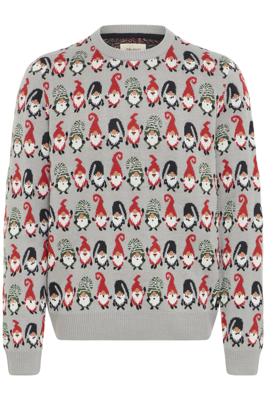 Blend He Christmas Memphis Pullover |Stone