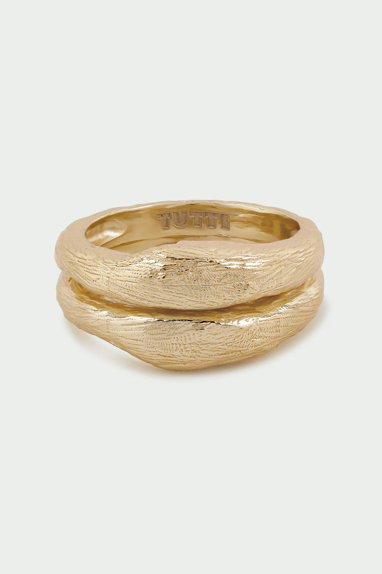 Tutti Ashen Ring Set | Gold