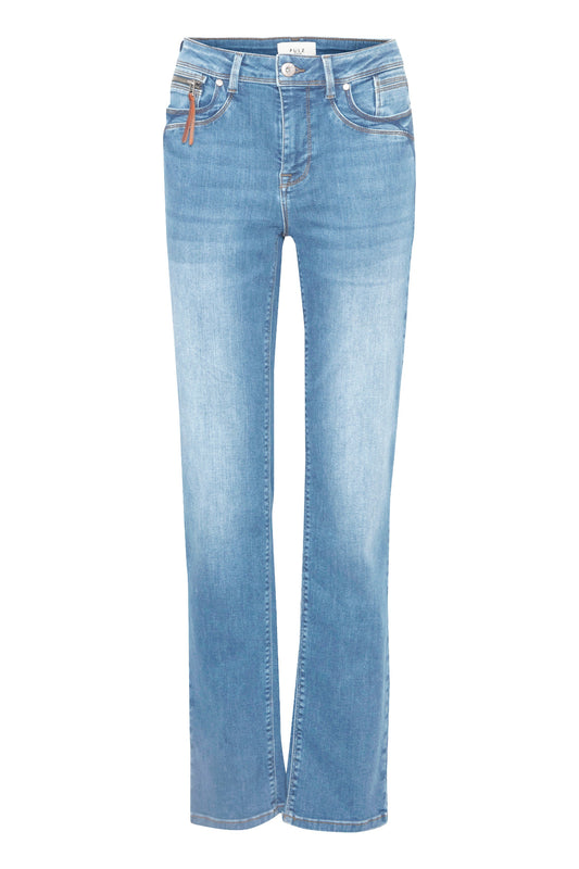 Pulz Karolina Jean  HWST Leg - Light Blue L30