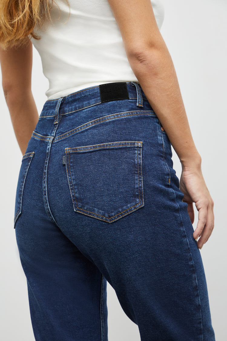 Pulz Liva Ultra Highwaist Straight Leg Jeans