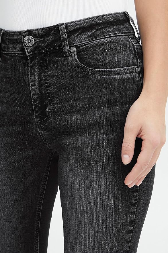Pulz Joy Jeans Highwaist Skinny Leg | Black Denim