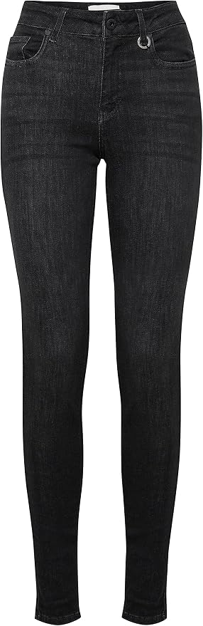 Pulz Joy Jeans Highwaist Skinny Leg | Black Denim