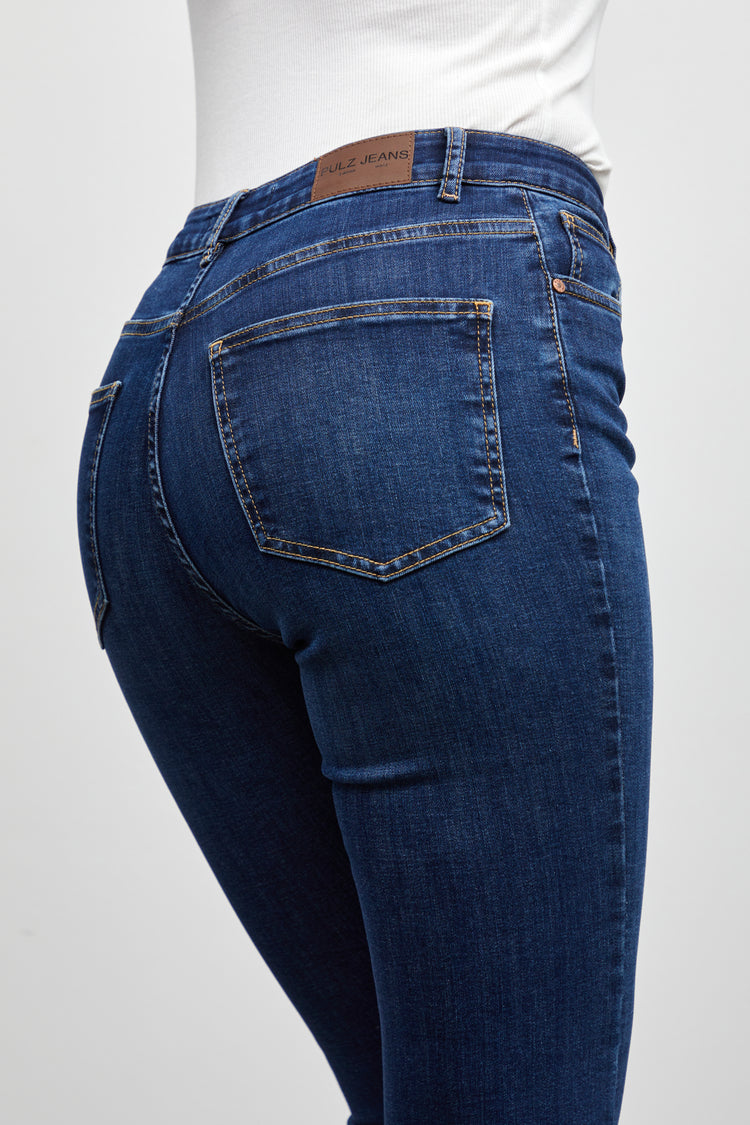 Pulz Becca Jeans | Dark Denim Blue