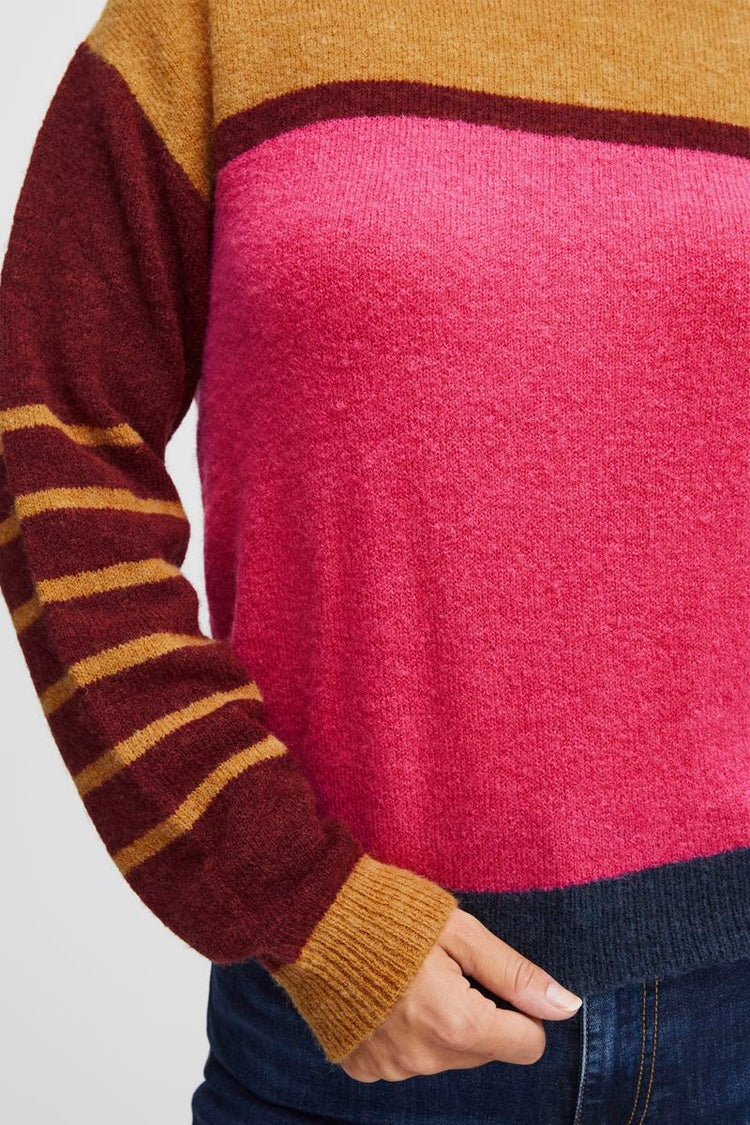 Pulz Astrid Color Block Pullover