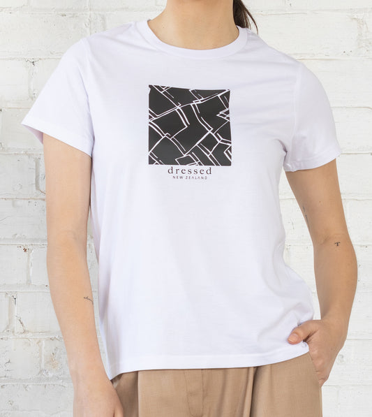 Dressed Black Abstract T-Shirt