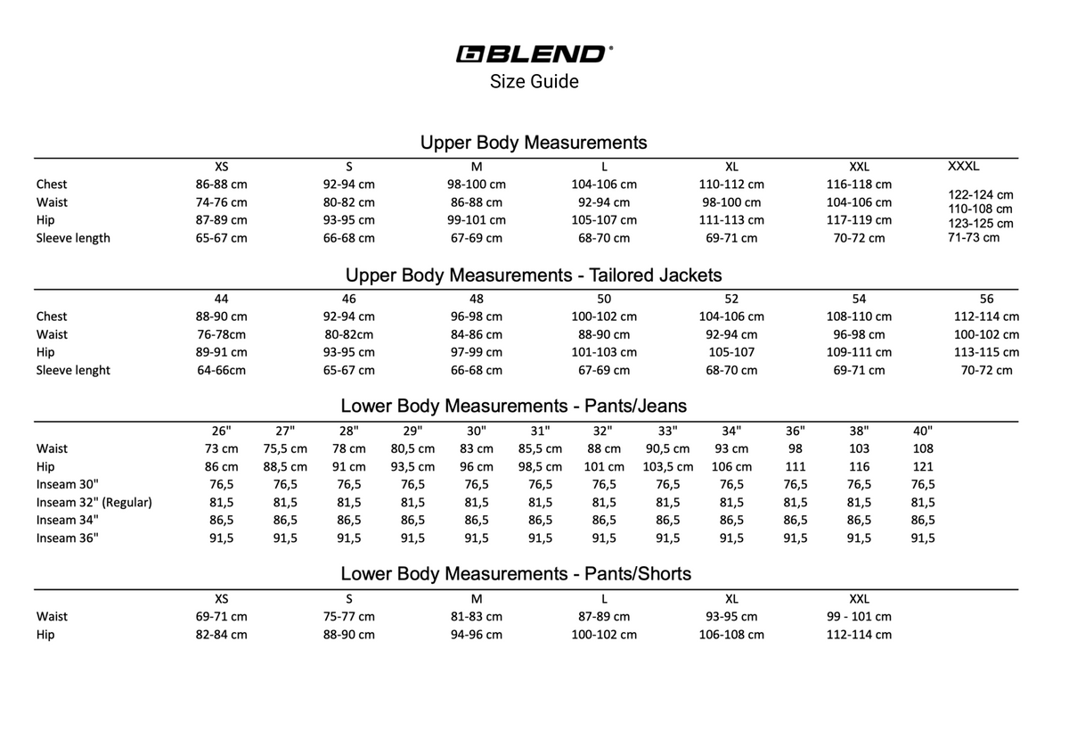 Size Guide