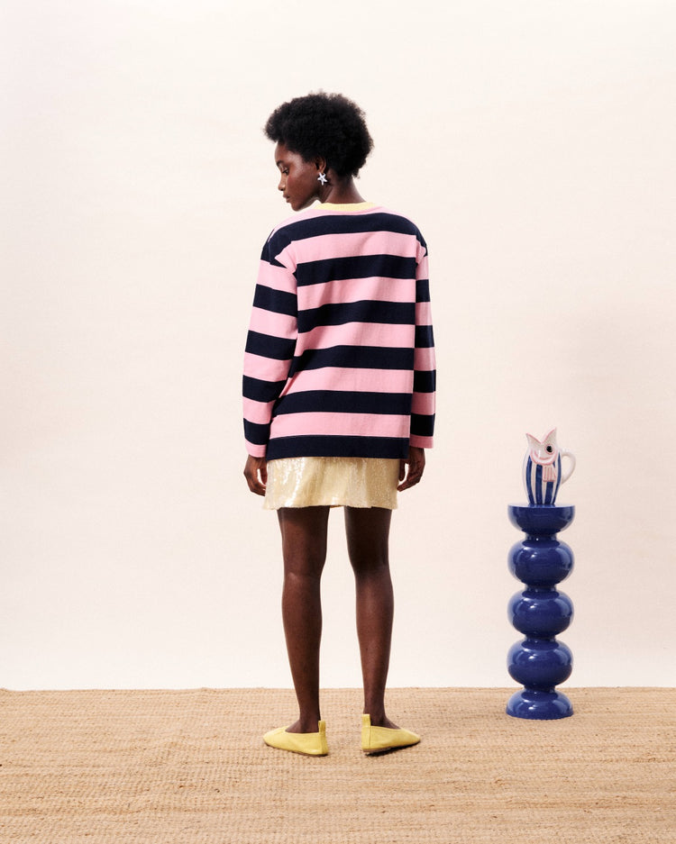FRNCH Galiana Top | Bleu Marine (navy)