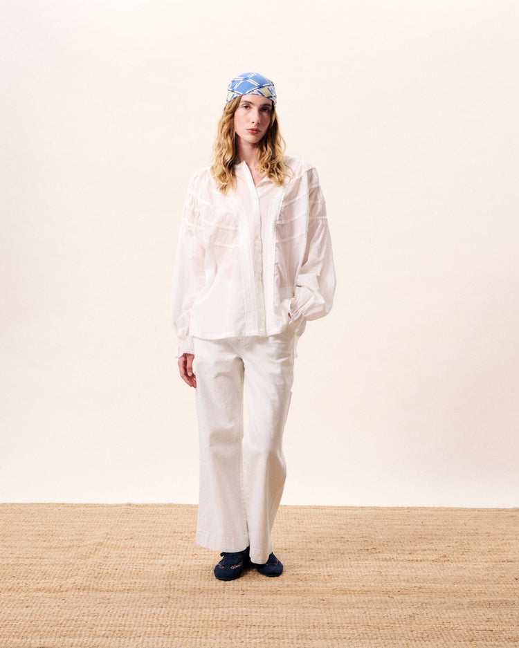 FRNCH Brielle Blouse - white