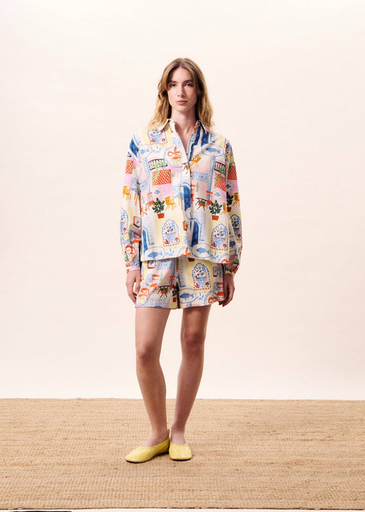 FRNCH Topaze Shirt | Bord de l'eau print