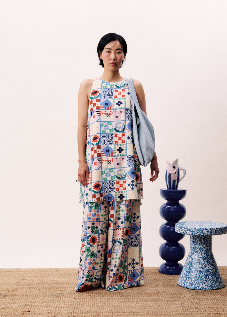 FRNCH Egeria Pants | Mix & Match print