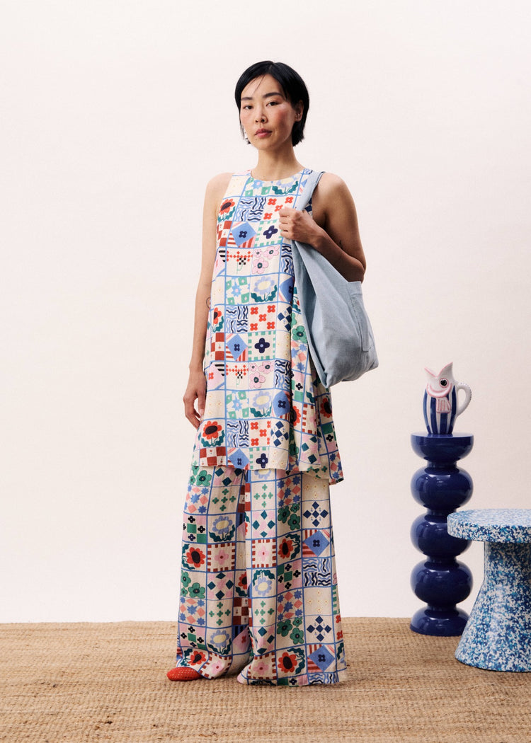FRNCH Egeria Pants | Mix & Match print