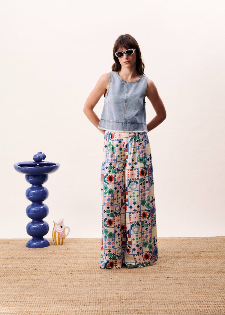 FRNCH Egeria Pants | Mix & Match print