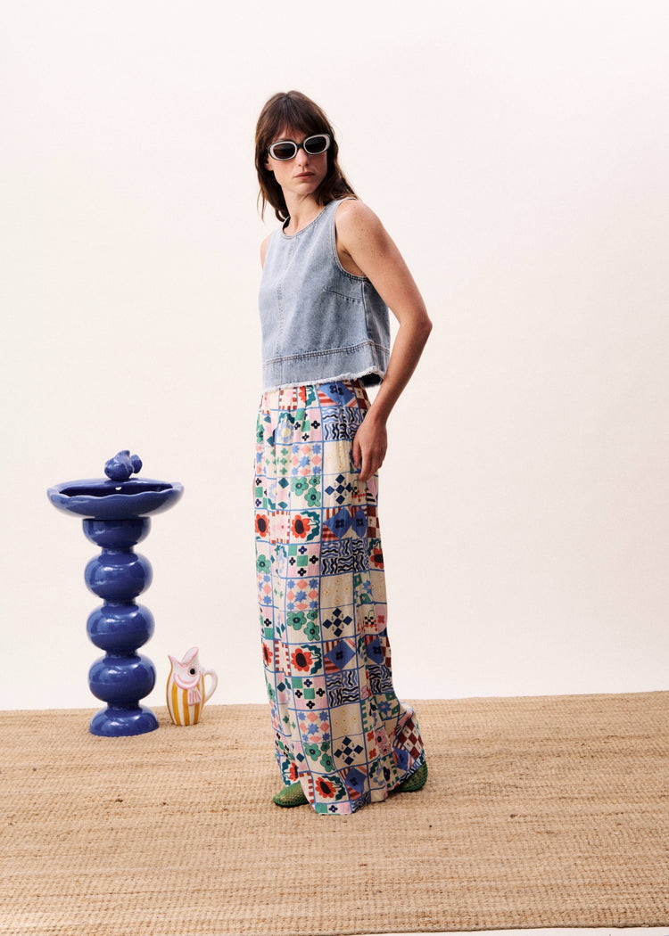 FRNCH Egeria Pants | Mix & Match print