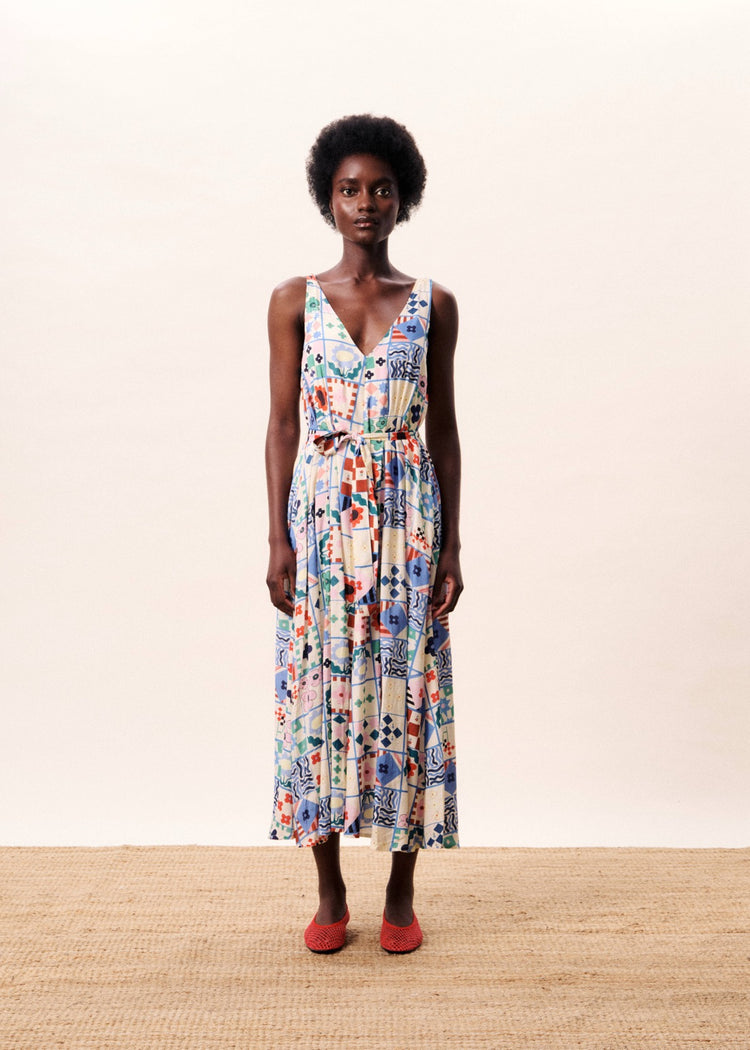 FRNCH Consordia Dress | Mix & Match print