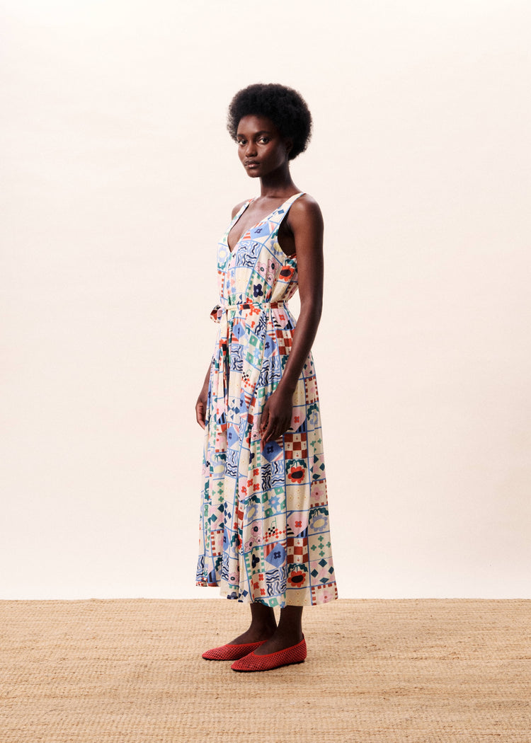 FRNCH Consordia Dress | Mix & Match print
