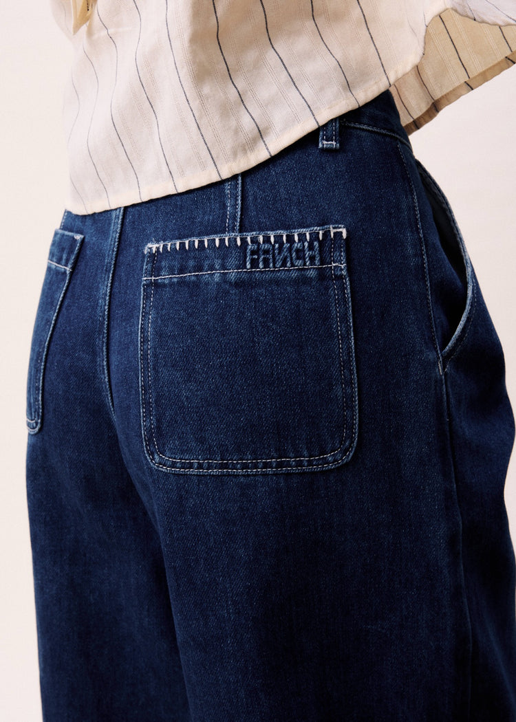 FRNCH Abyssal Bermuda - denim blue