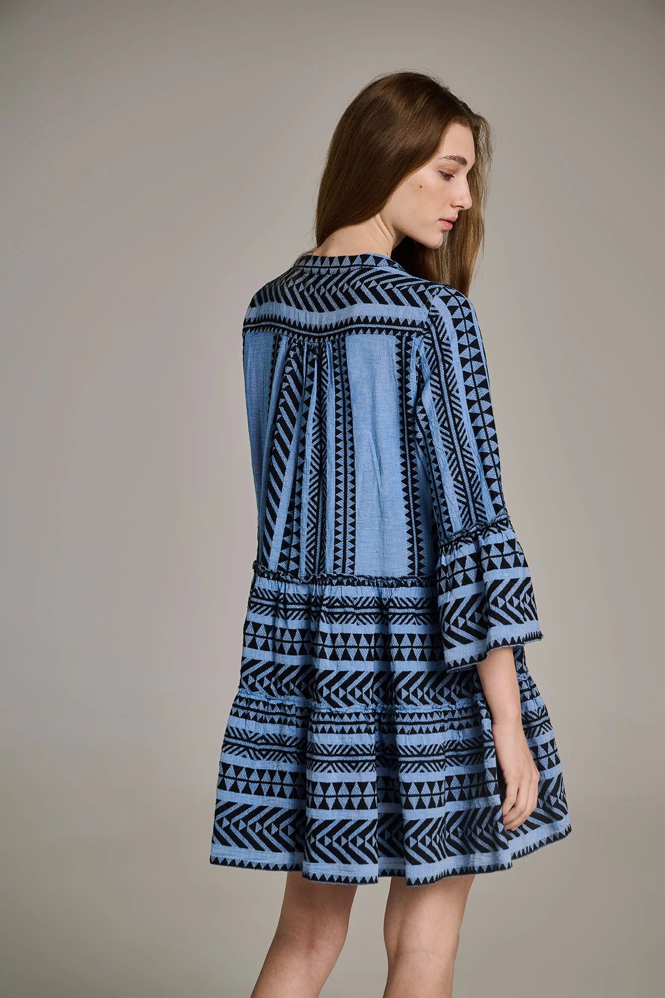 Devotion Twins Black/Blue Short Ella Dress Hills Boutique Devotion Twins Black/Blue Short Ella Dress Hills Boutique