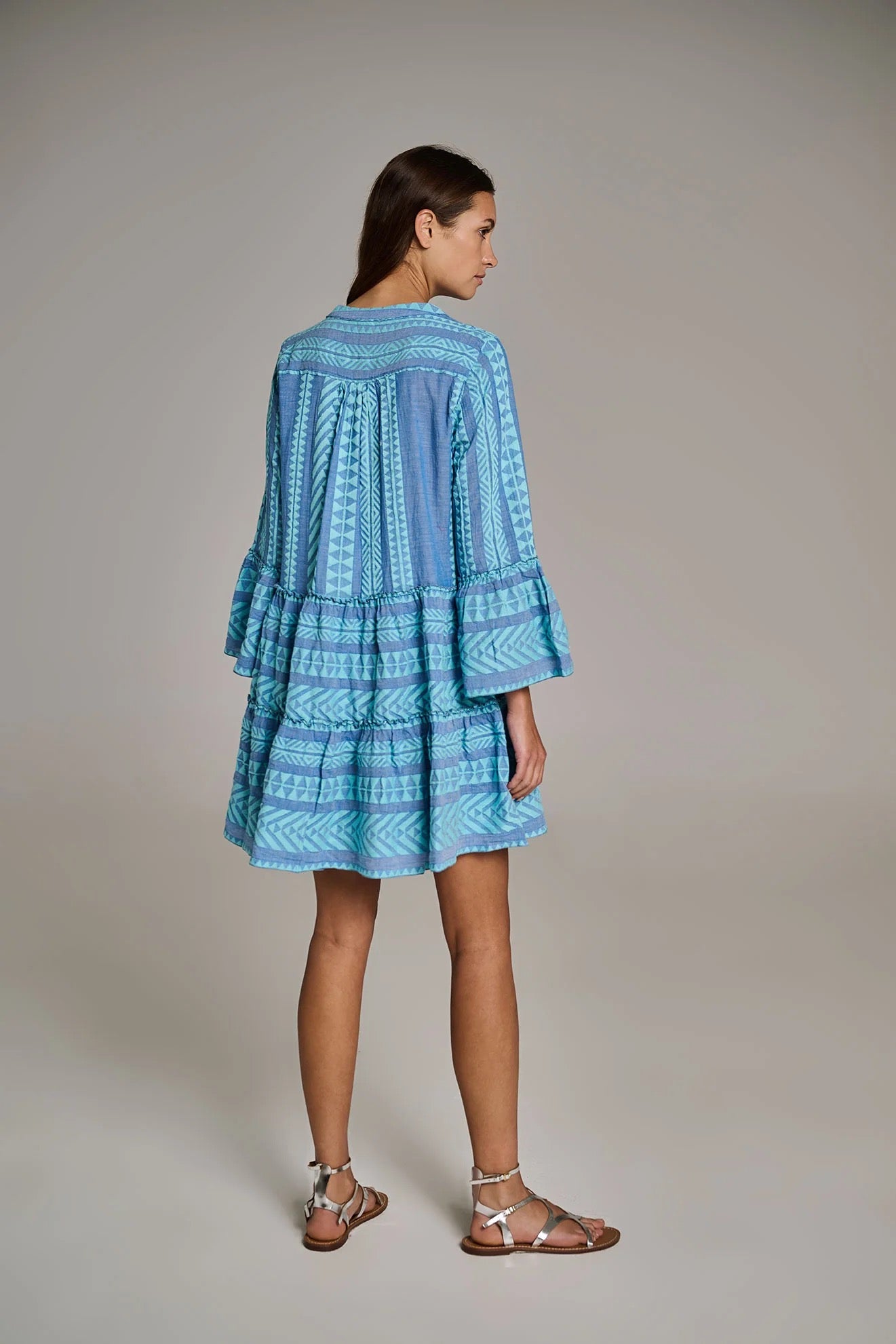 devotion twins ella short dress Devotion Ella Short Dress B. Blue/Off-White (319.3G) X-Small