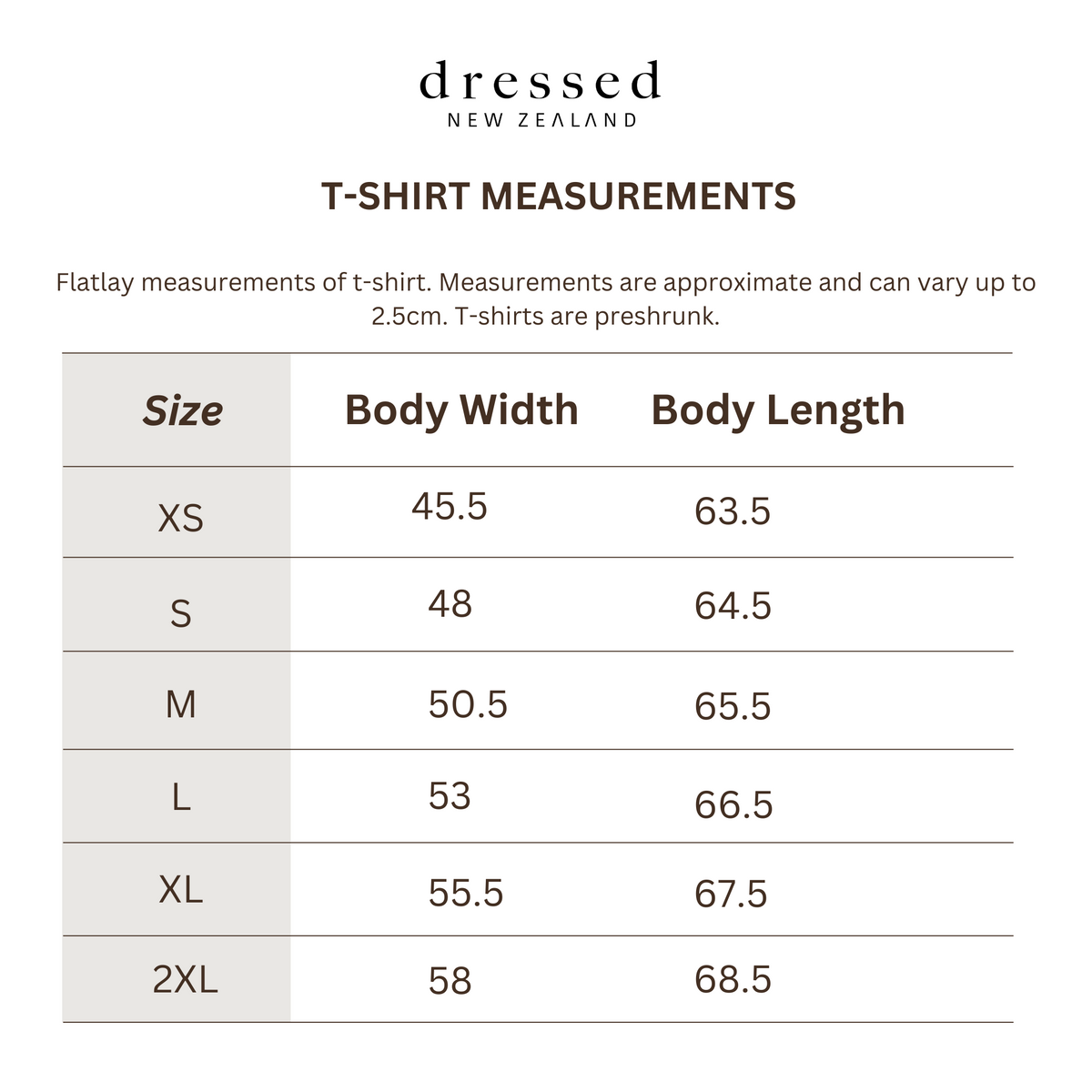 Size Guide