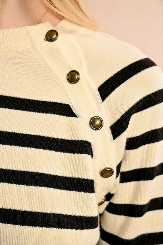 Molly Bracken White Knitted Sweater