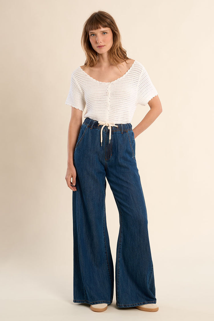 Molly Bracken Woven Pants | Denim Blue