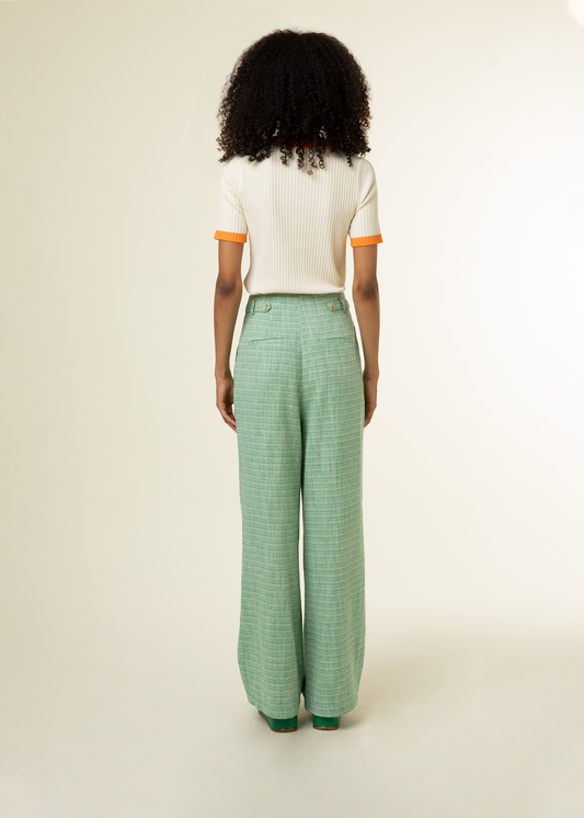 FRNCH Picpus Wide Trousers - Emerald