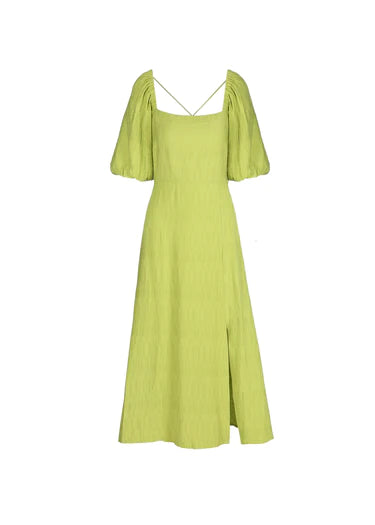 FRNCH Celine Midi Dress Olive