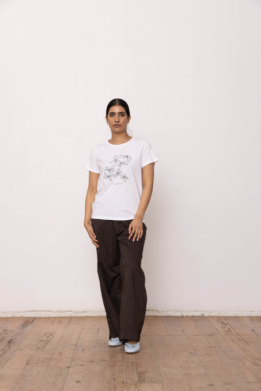 Dressed Floral Sketch T-Shirt