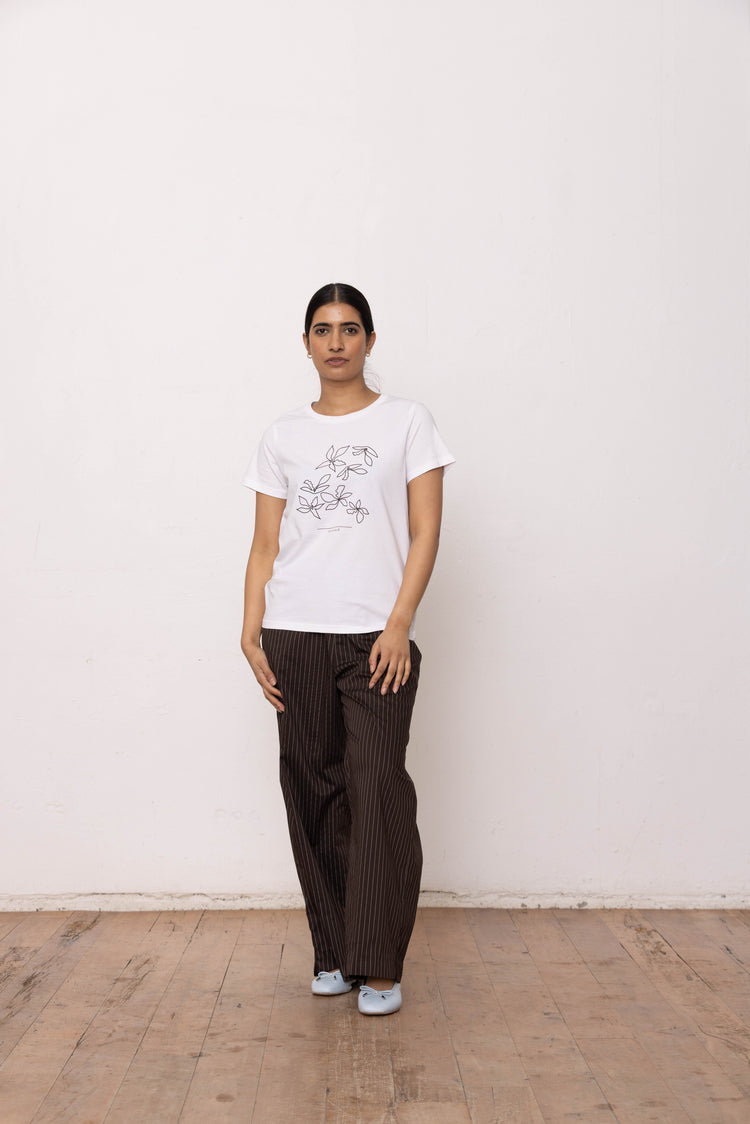 Dressed Floral Sketch T-Shirt