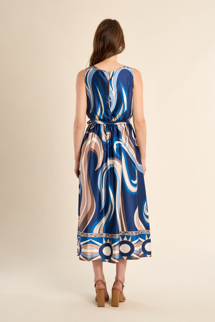 Molly Bracken Woven Dress | Navy Athena Print