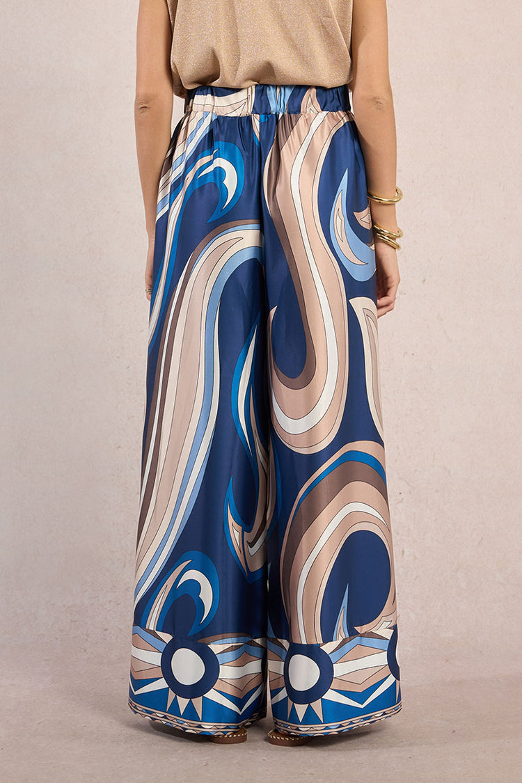Molly Bracken Woven Pants | Navy Athena Print