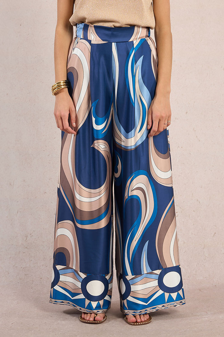 Molly Bracken Woven Pants | Navy Athena Print