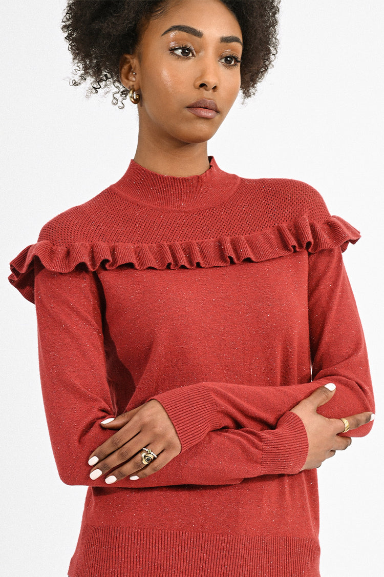 Molly Bracken Sweater - Terracotta