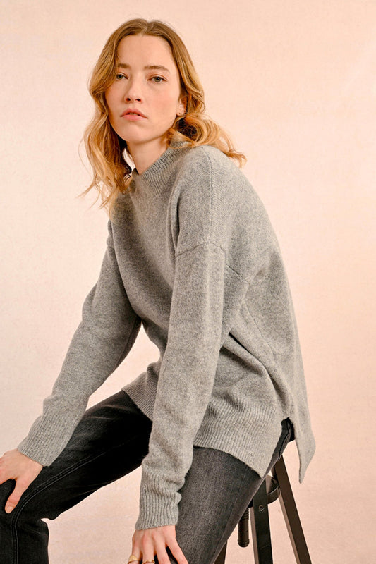 Molly Bracken Grey Knitted Sweater