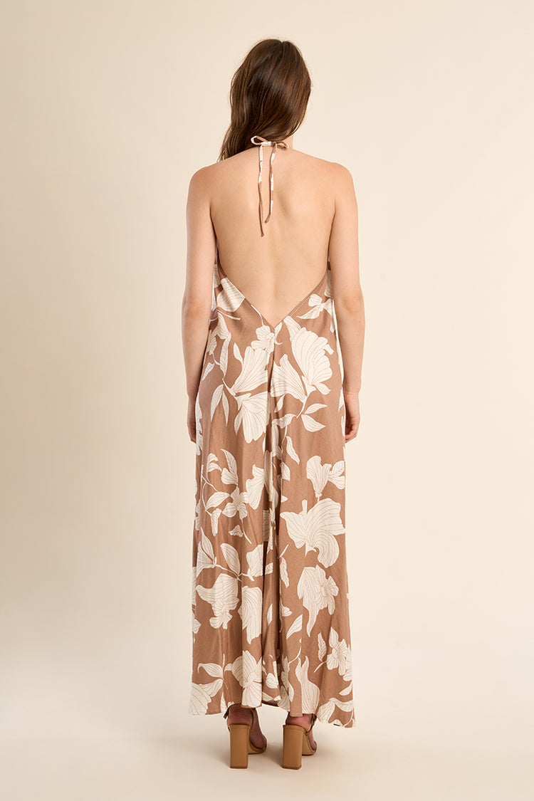 Molly Bracken Woven Dress | Beige Chloe Print