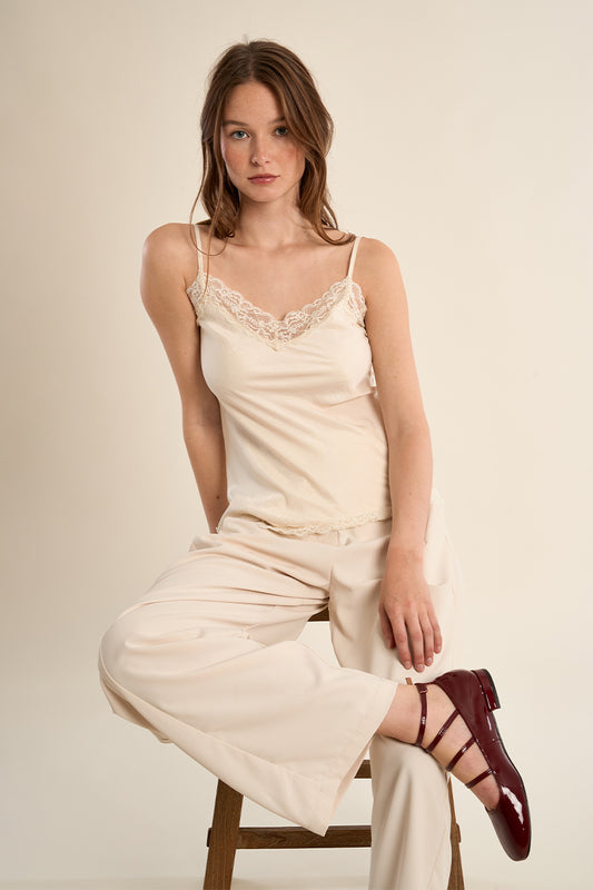 Molly Bracken Woven Camisole | Off White