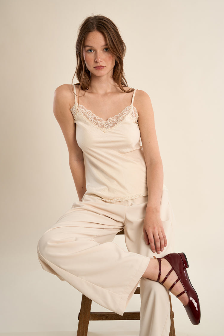 Molly Bracken Woven Camisole | Off White