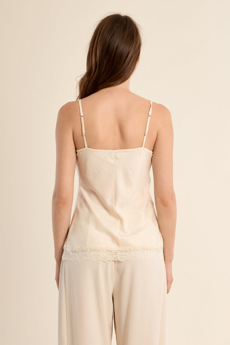 Molly Bracken Woven Camisole | Off White