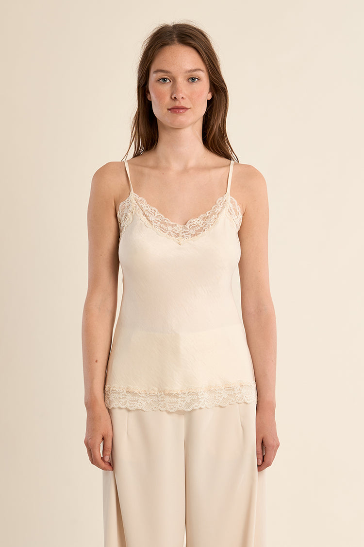 Molly Bracken Woven Camisole | Off White