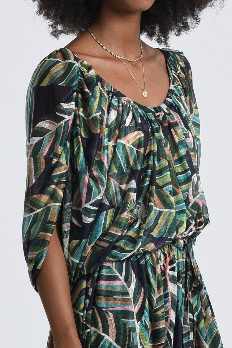 Molly Bracken Tropical Print Dress