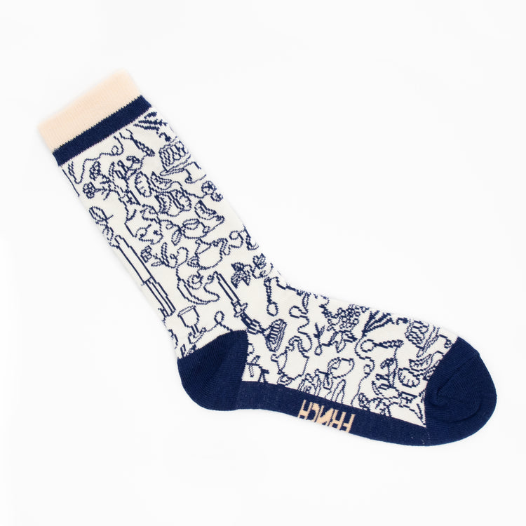 FRNCH Blue Ivete Socks