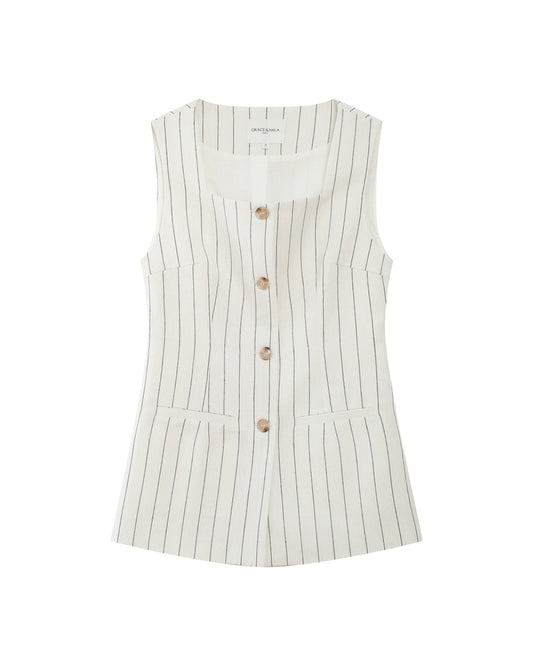 Grace & Mila  Vic Jacket | White