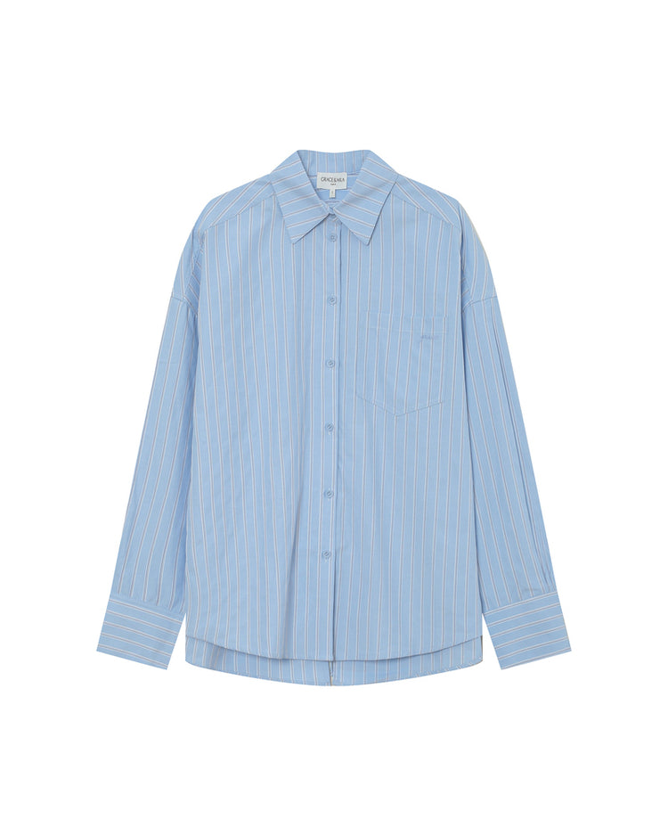 Grace & Mila Valerie Shirt | Bleuet (cornflower)