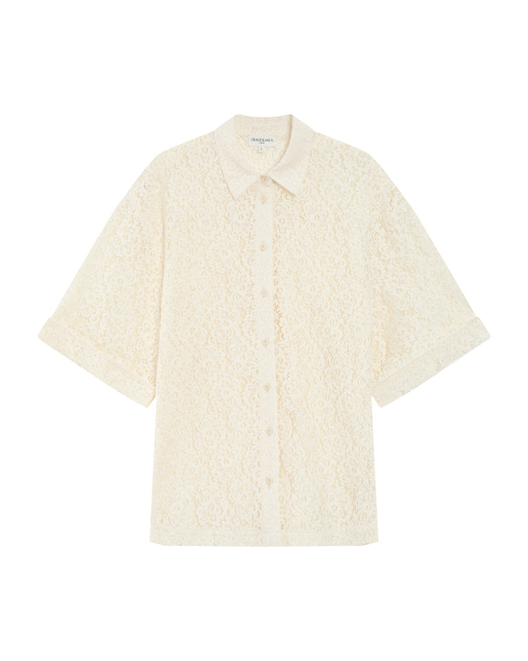 Grace & Mila  Vendel Shirt | Ecru