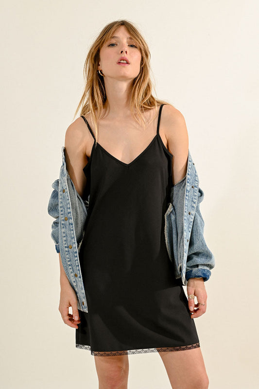 Molly Bracken Black Slip