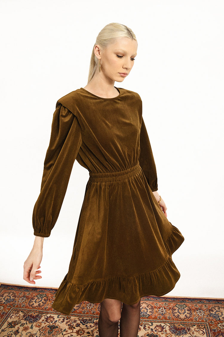 Molly Bracken Cord Dress - Khaki