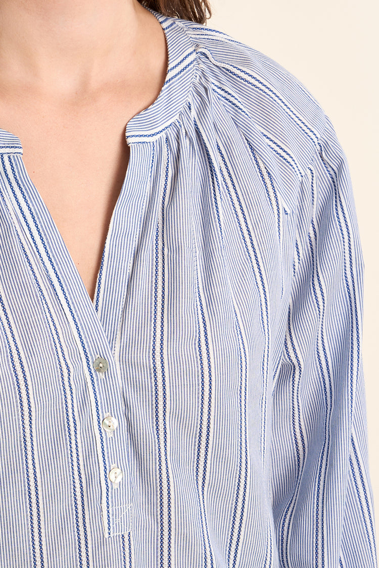 Molly Bracken Woven Blouse | Blue